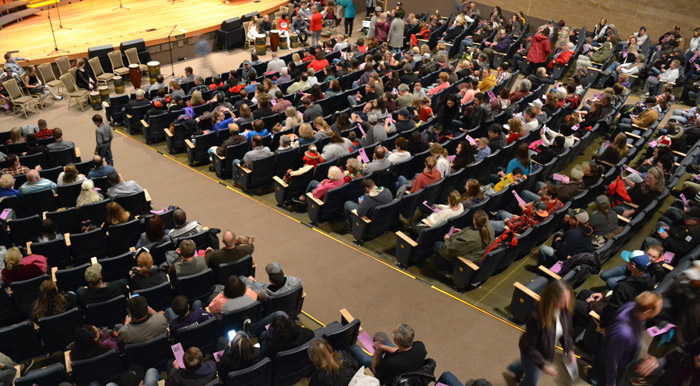 Auditorium filled before concert